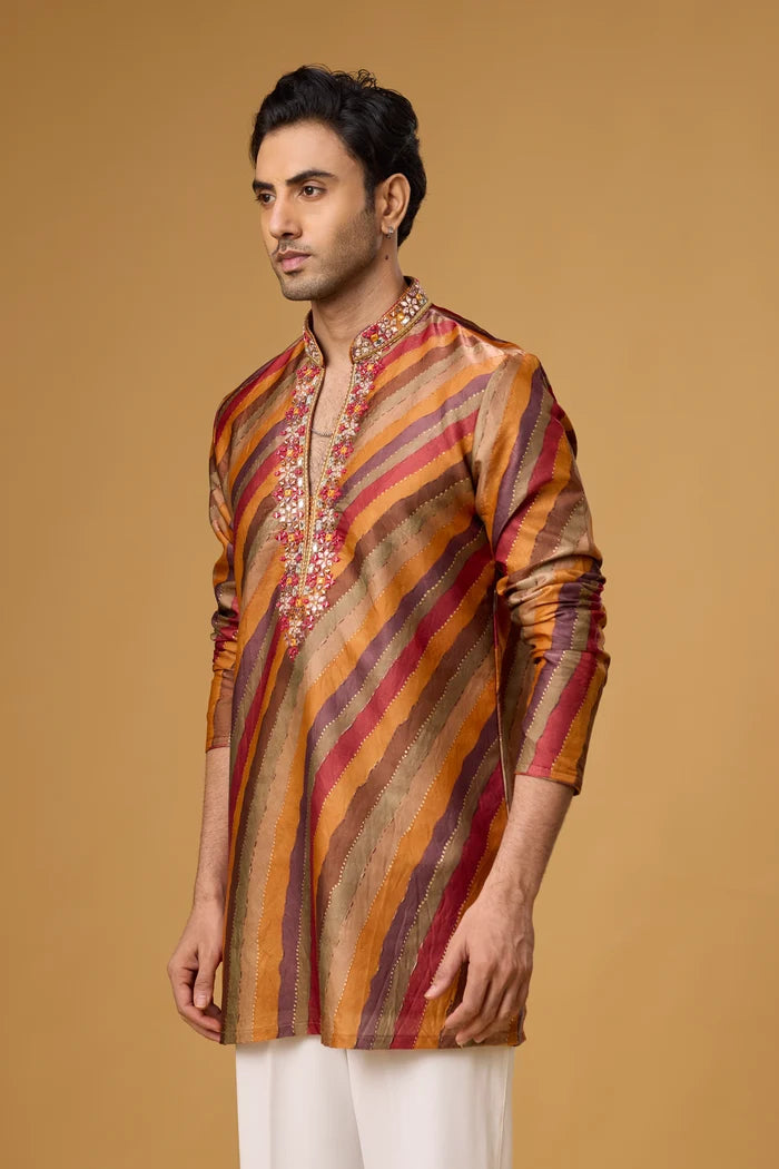 Buy Striped Ethnic Kurta Set for Men Online India | Mahavir NX
