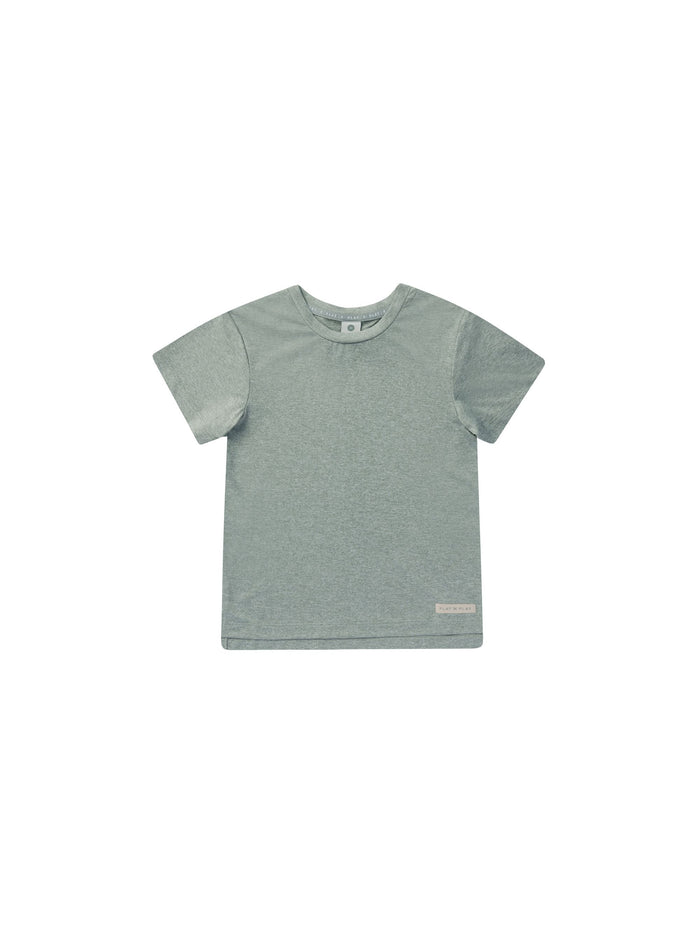 Rylee & Cru Cove Essential Tee - Heathered Aqua