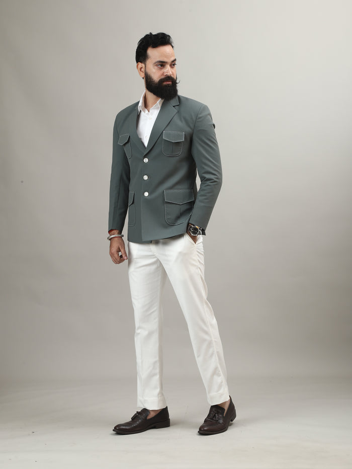 Sage Green Hunting Blazer