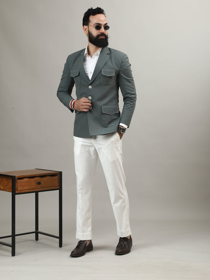 Sage Green Hunting Blazer