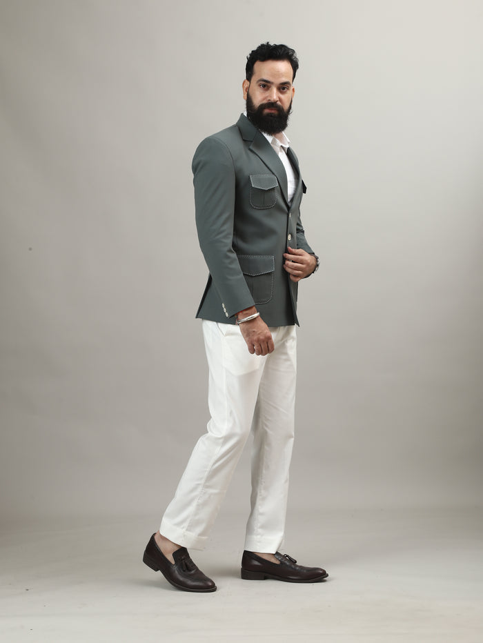 Sage Green Hunting Blazer