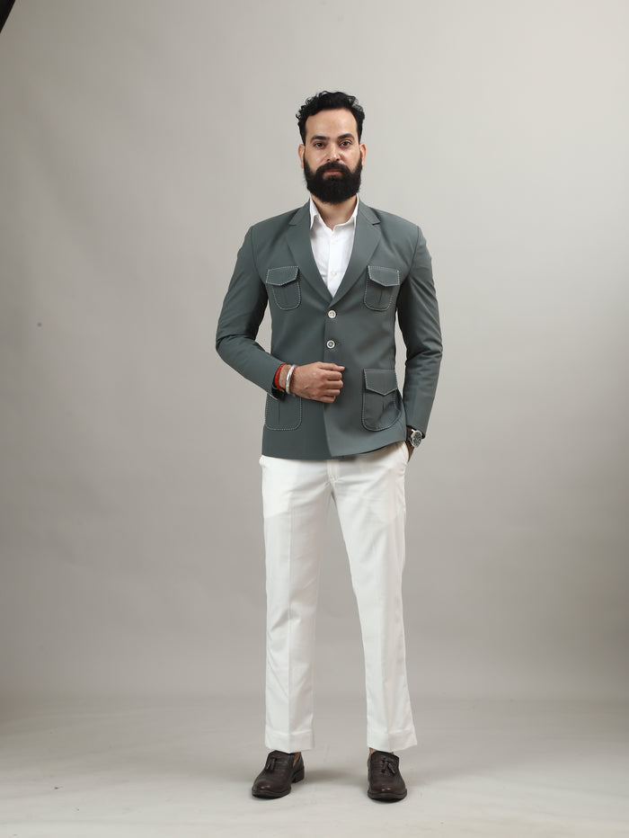 Sage Green Hunting Blazer