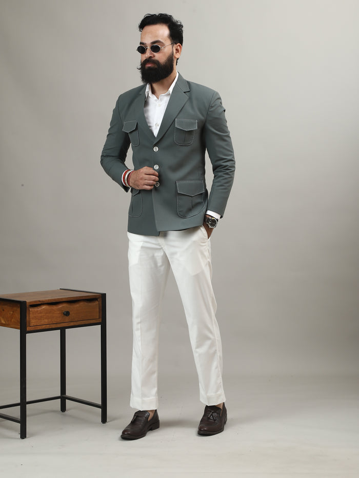 Sage Green Hunting Blazer