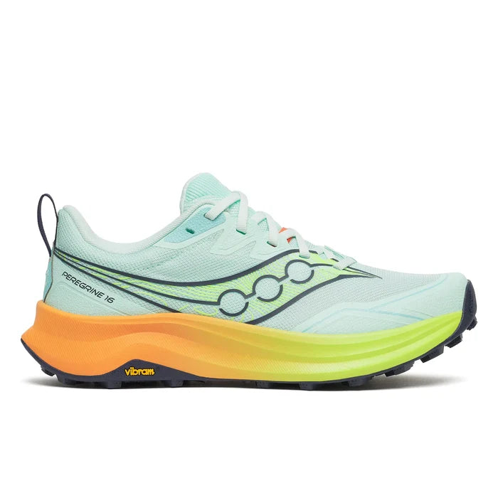 Saucony Peregrine 16 Women's - Aqua/Citron Piscine