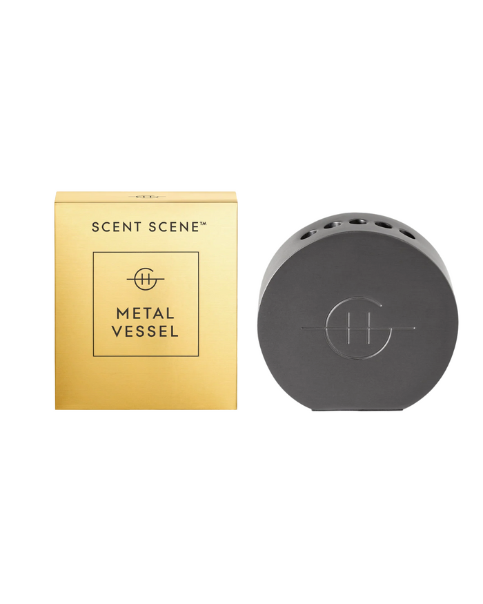 Scent Scene Metal Vessel in Black