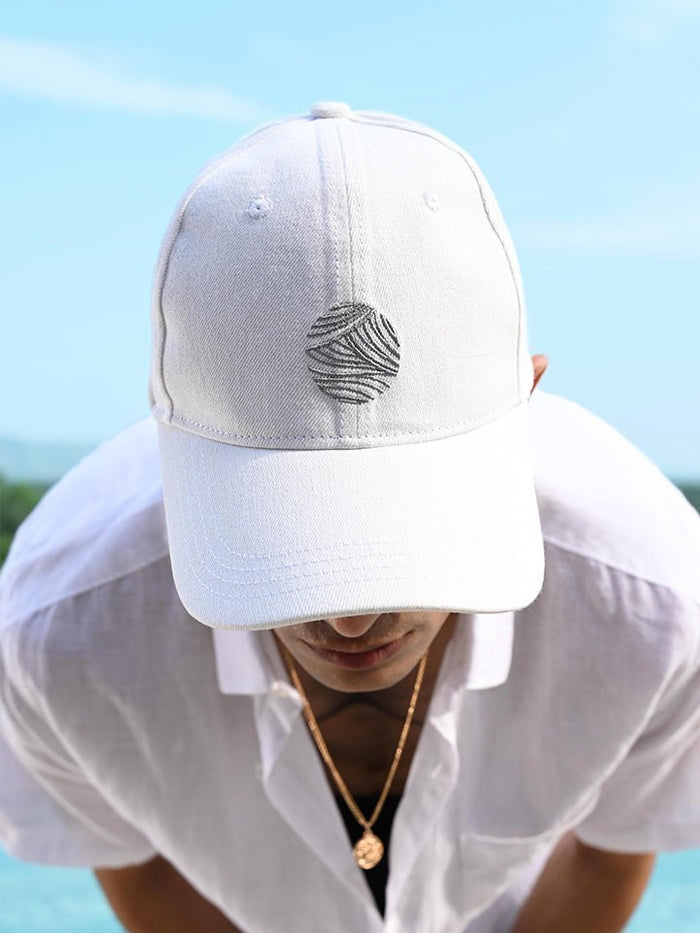 Scout - White Cotton Denim Baseball Cap