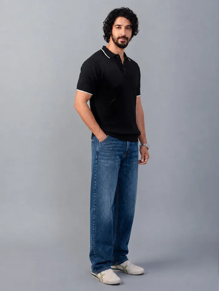 Script 100% Cotton Polo Tshirt