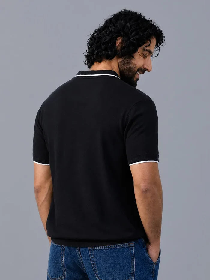 Script 100% Cotton Polo Tshirt