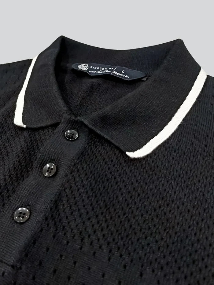 Script 100% Cotton Polo Tshirt