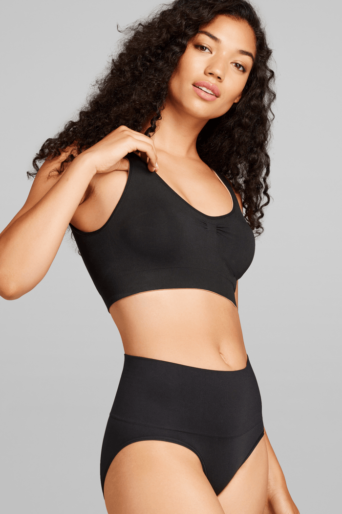 Sculpt Reversible Bralette - Siella - Color: Black Taupe Noir Taupe