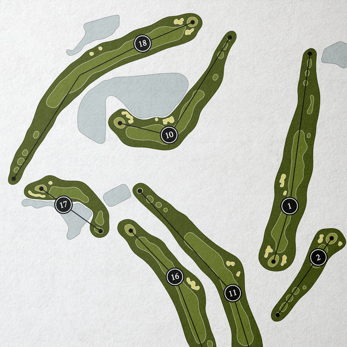 Sea Trail Golf Resort - Jones Course | Golf Course Map | Close Up