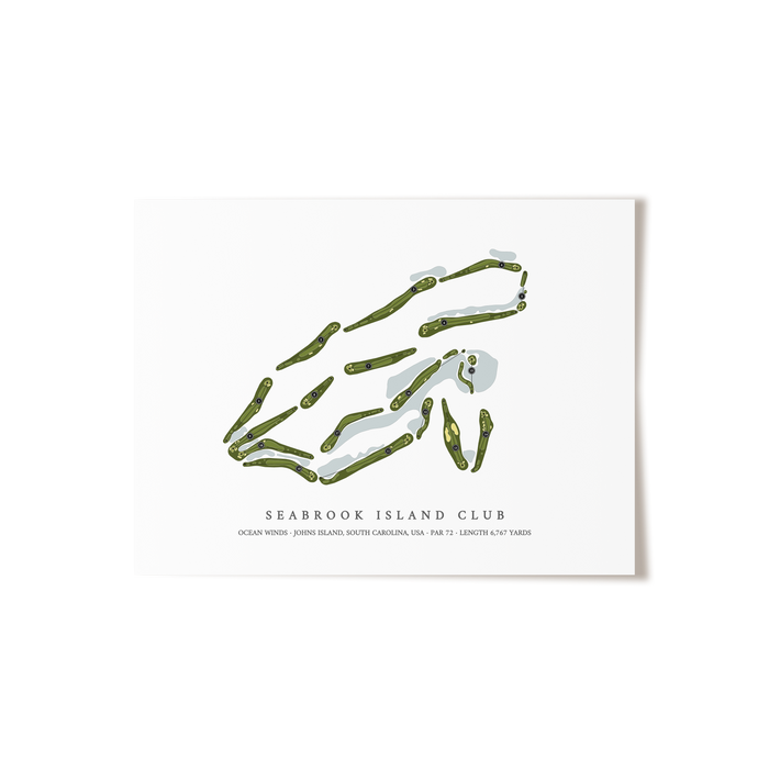 Seabrook Island Club - Ocean Winds | Golf Course Print | Unframed