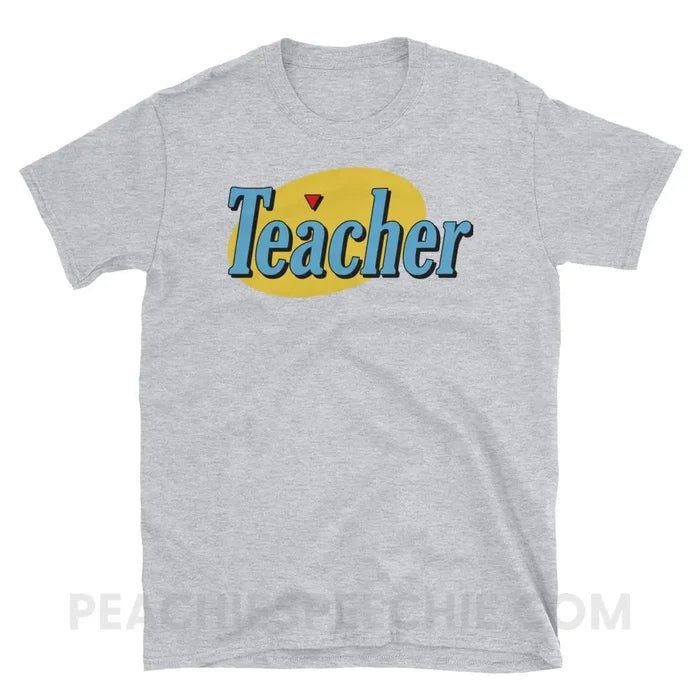 Seinfeld Teacher Classic Tee - Sport Grey / S - T-Shirts & Tops peachiespeechie.com