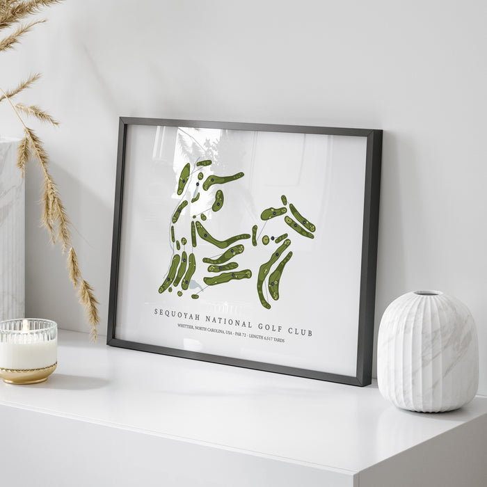 Sequoyah National Golf Club | Golf Course Map | On Table