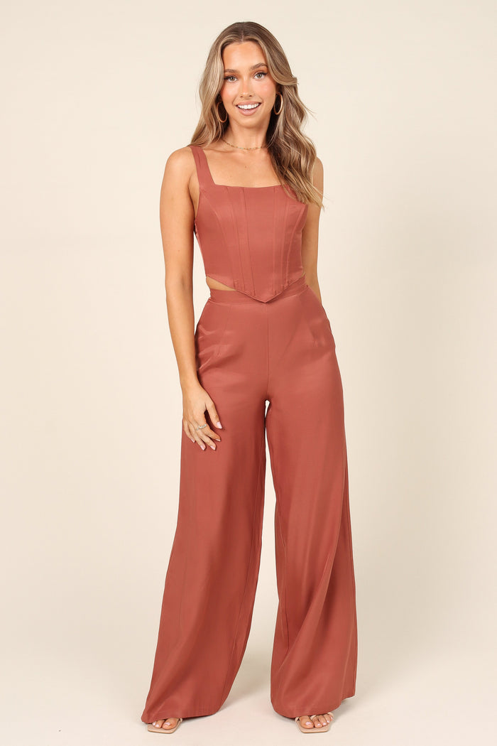 Petal and Pup USA BOTTOMS Seville Pant - Rust