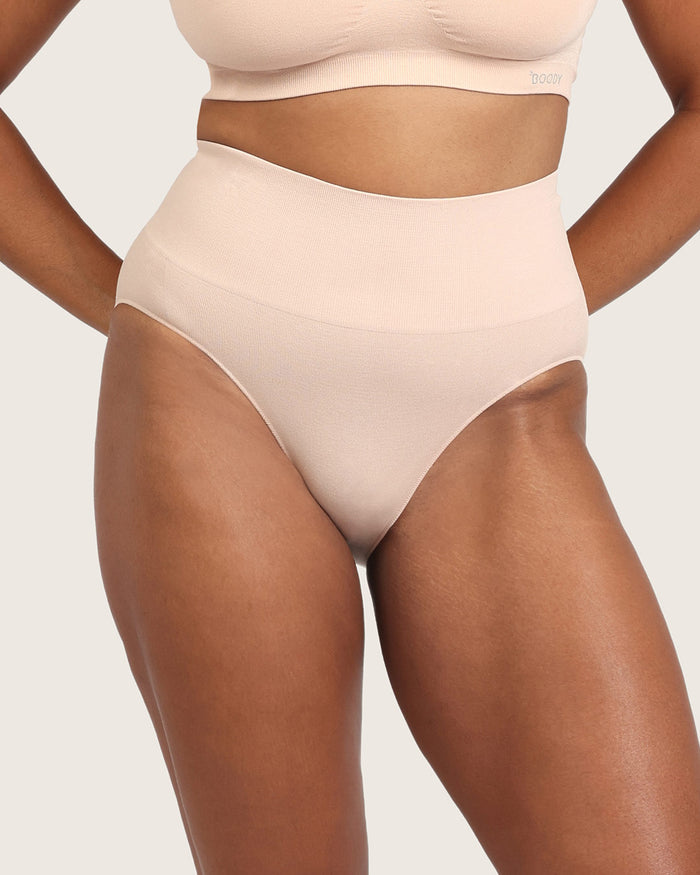 Shaper High Cut Full Briefs - Shell