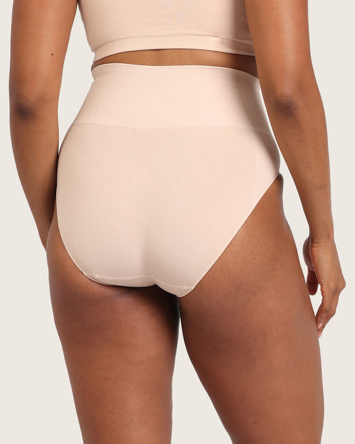 Shaper High Cut Full Briefs - Shell