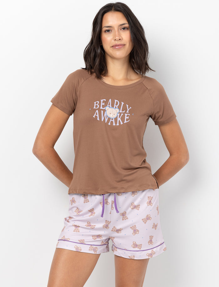 Short de pyjama imprimé