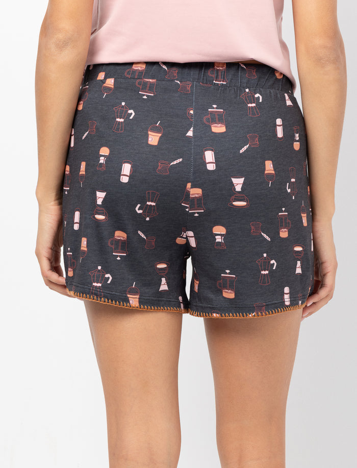 Short de pyjama imprimé