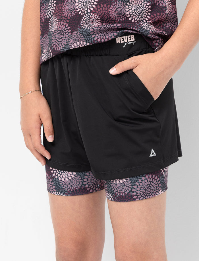 Short de sport avec legging intégré