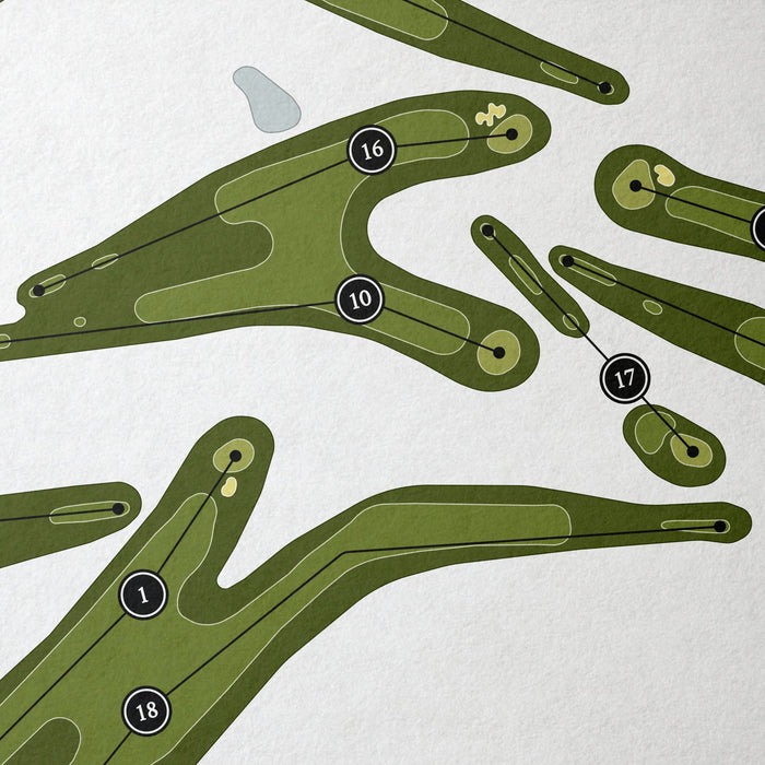 Silverado Country Club - South Course | Golf Course Map | Close Up
