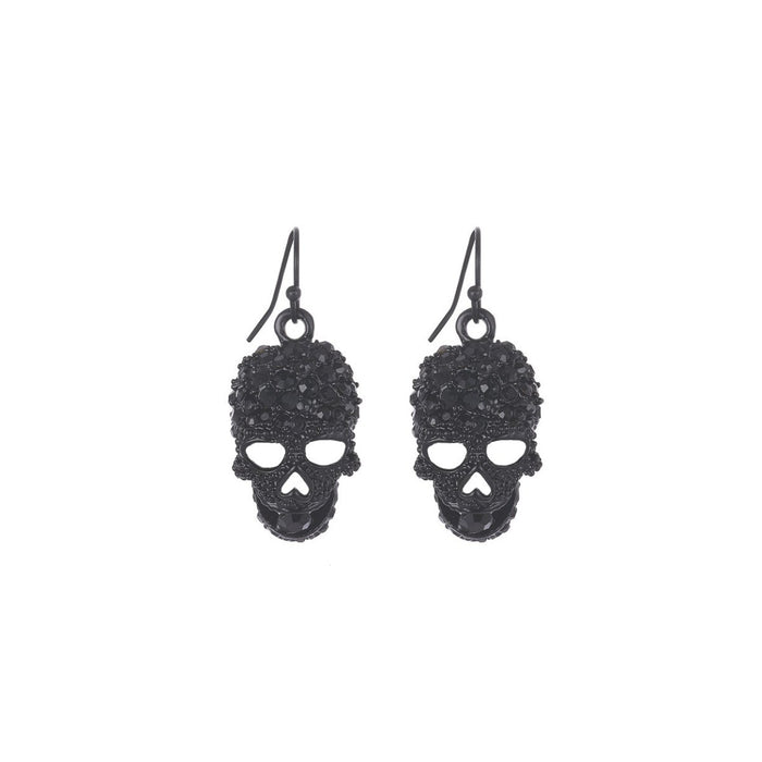 Skull Earrings In Black - Macoma Boutique315 Jewelry