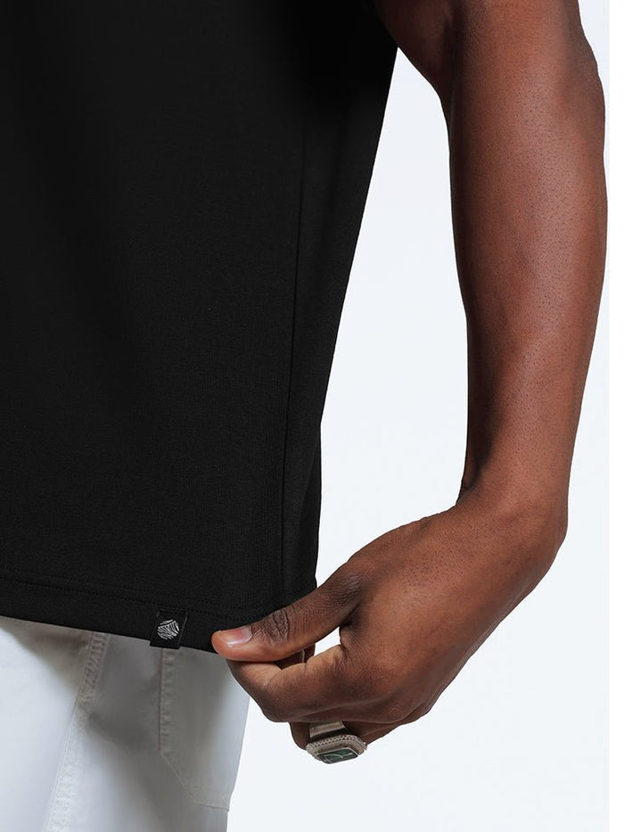 Slate Black & White Monogram Oversized T-Shirt