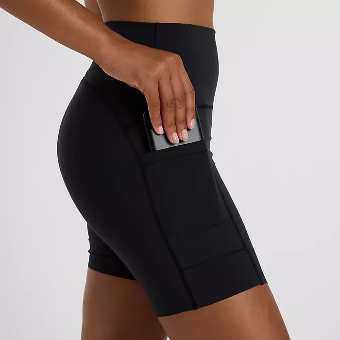 New Balance Sleek Pocket High Rise Short 6" Women's - Black