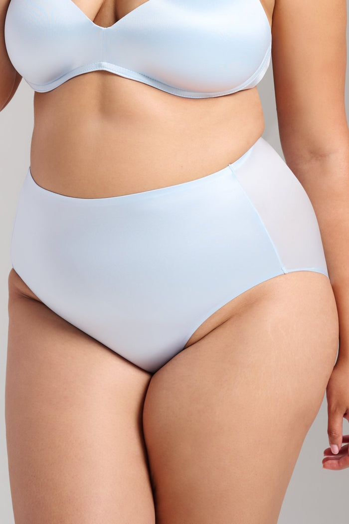 Smooth Satin Brief - Siella - Color: Something Blue Bleu mariée