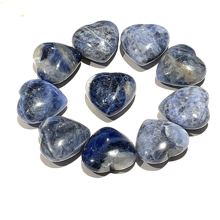 Sodalite  gemstone Heart Carving / Shape