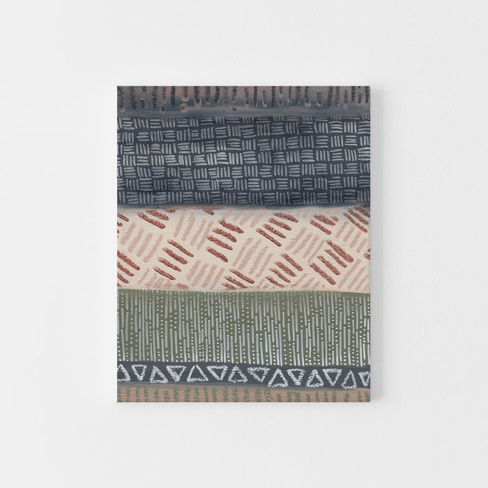 Earth Tones Modern Tribal Southwestern Pattern Wall Art Print or Canvas - Jetty Home