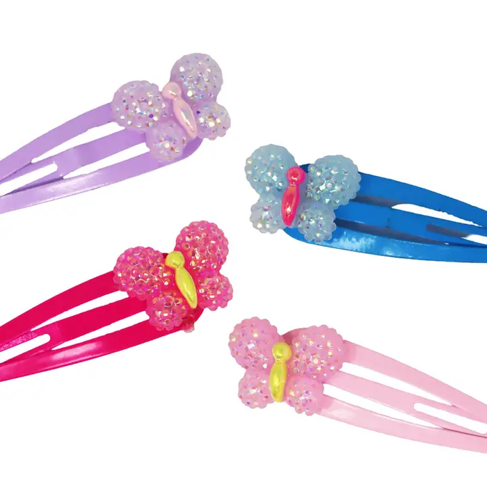 Sparkle Butterfly Hair Clips