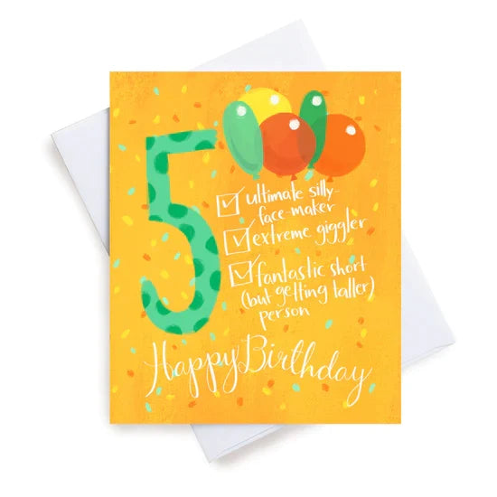 Happy Birthday List 5