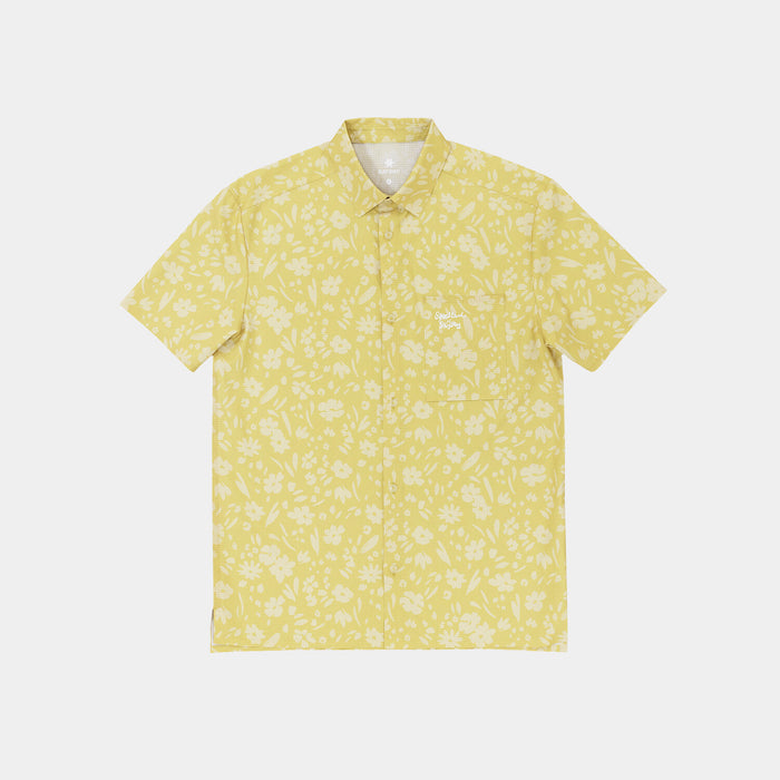 Saysky Speedland x Saysky Tech Shirt Yellow Flower 1067 ZM25002