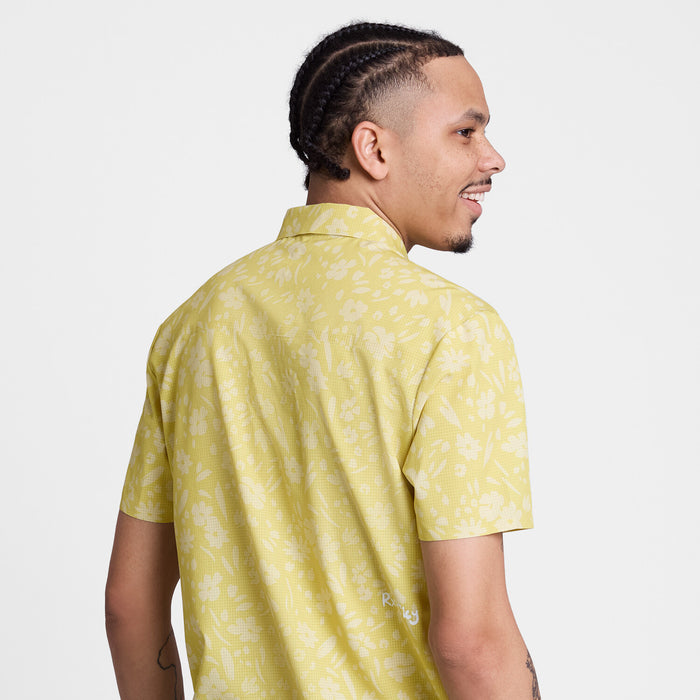 Saysky Speedland x Saysky Tech Shirt Yellow Flower 1067 ZM25002