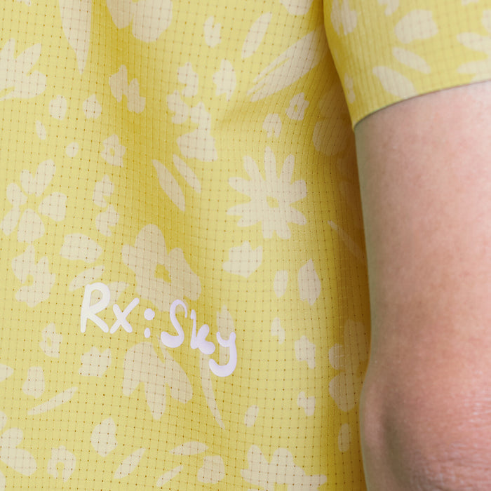 Saysky Speedland x Saysky Tech Shirt Yellow Flower 1067 ZM25002