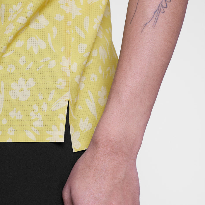 Saysky Speedland x Saysky Tech Shirt Yellow Flower 1067 ZM25002