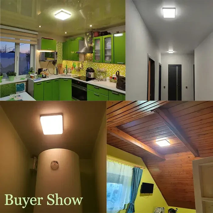 A col of photos of a kitchen, dining room, and living room