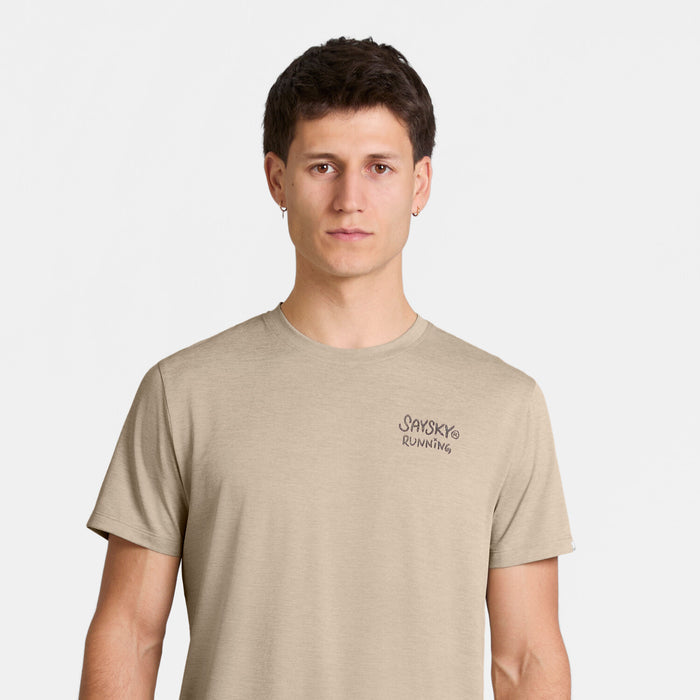 Saysky Statement Combat Pro T-Shirt Sand 8001 SM25039