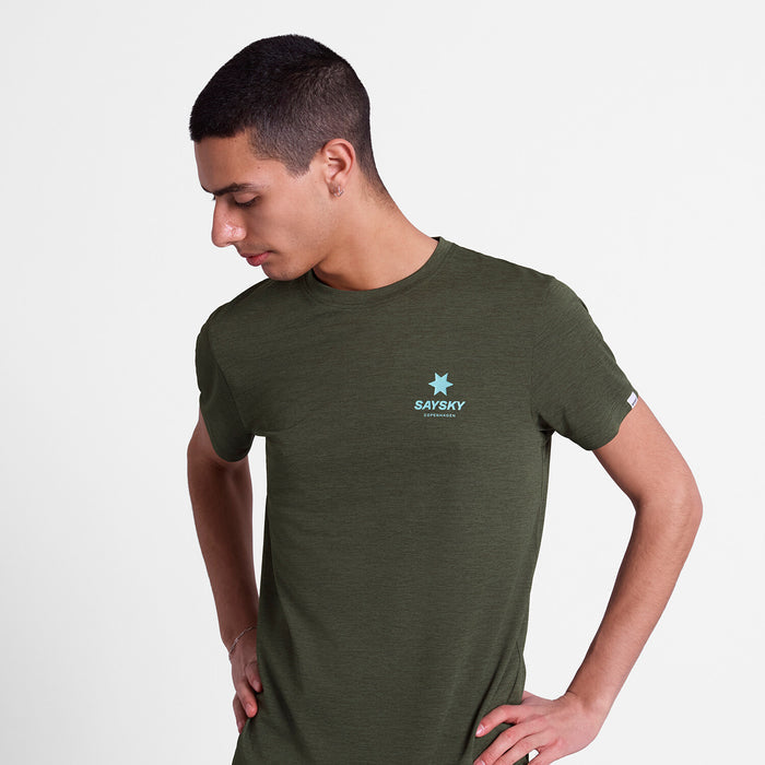 Saysky Statement Combat Pro T-Shirt Green 301 SM25022