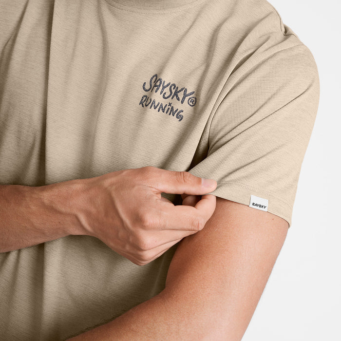 Saysky Statement Combat Pro T-Shirt Sand 8001 SM25039