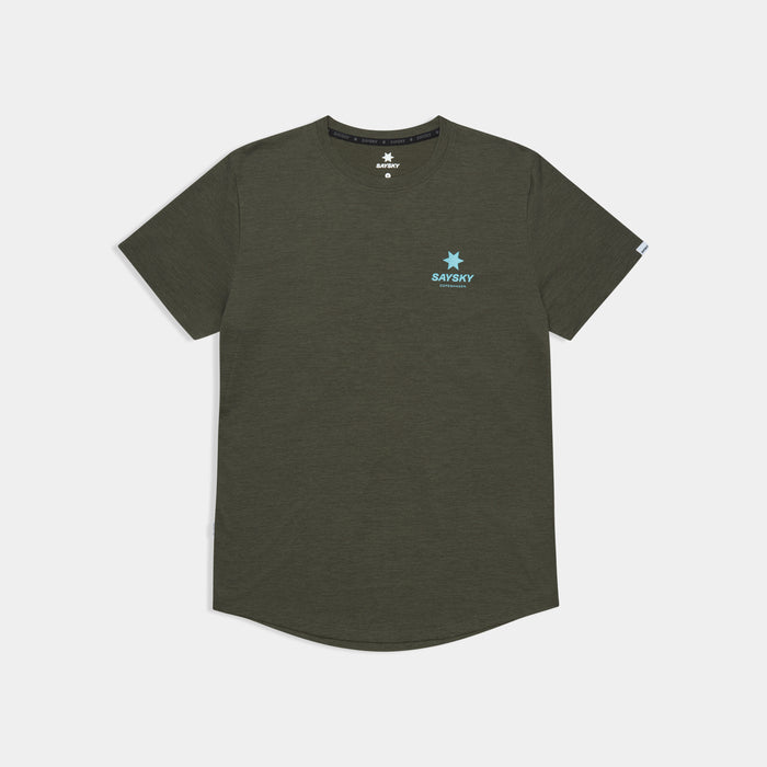 Saysky Statement Combat Pro T-Shirt Green 301 SM25022