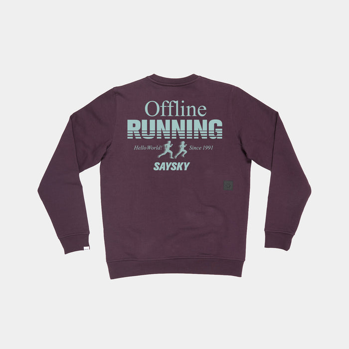 Saysky Statement Everyday Crewneck Purple 708 ZM60001