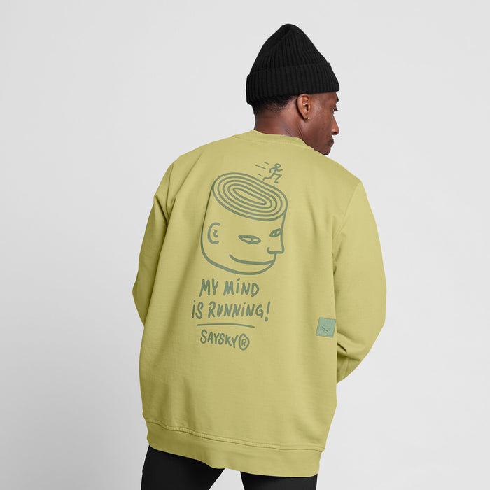 Saysky Statement Everyday Crewneck Green 312 ZM60001