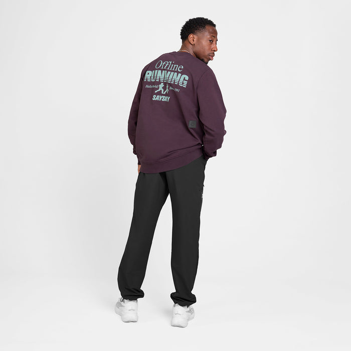 Saysky Statement Everyday Crewneck Purple 708 ZM60001