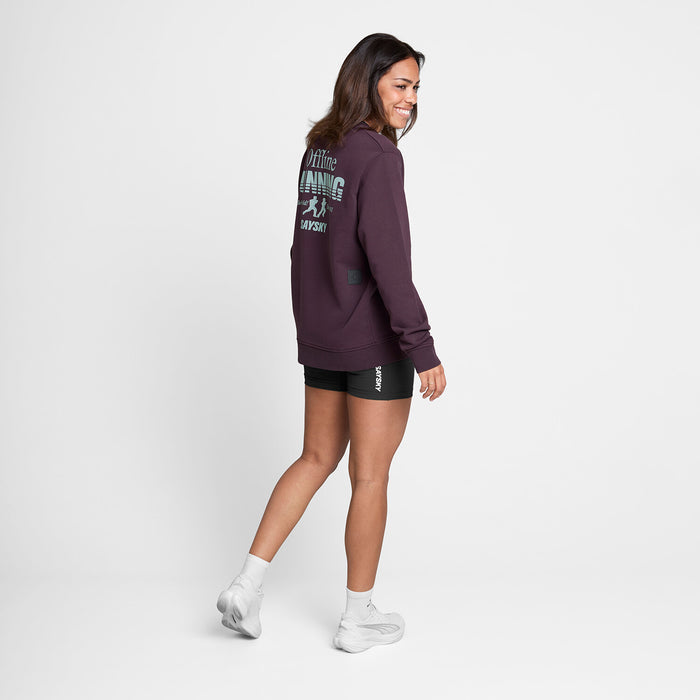 Saysky Statement Everyday Crewneck Purple 708 ZW60001
