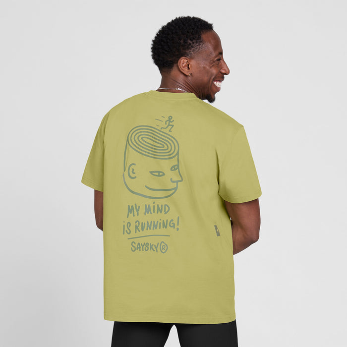 Saysky Statement Everyday T-shirt Green 312 ZM25005