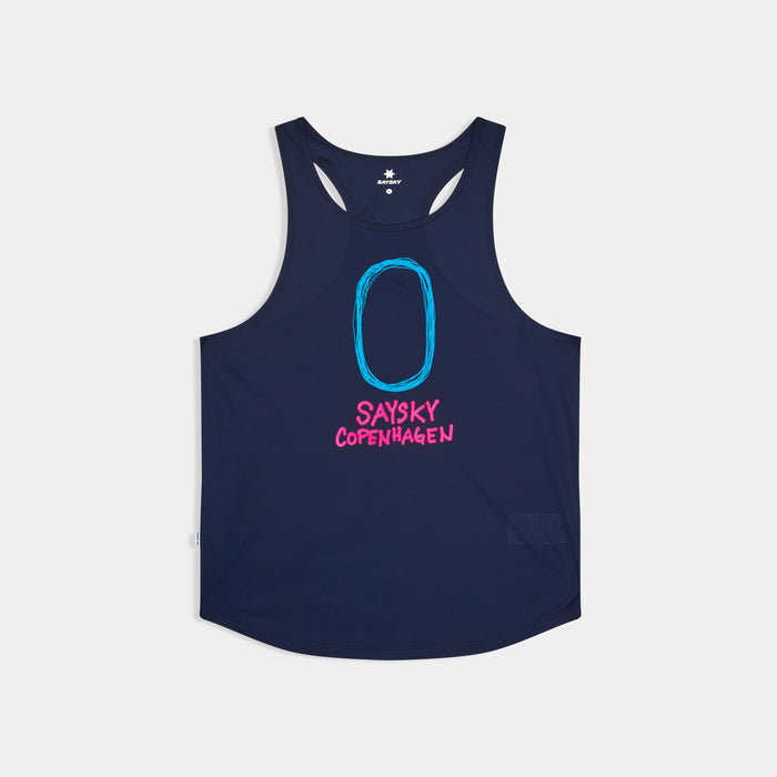 Saysky Statement Flow Singlet Blue 201 SM30019