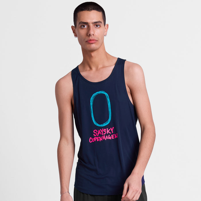 Saysky Statement Flow Singlet Blue 201 SM30019