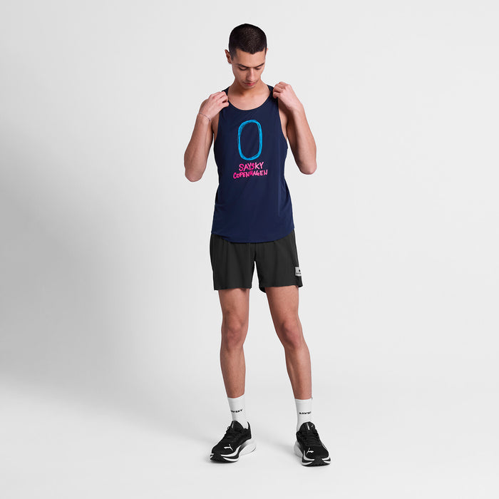 Saysky Statement Flow Singlet Blue 201 SM30019
